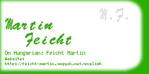 martin feicht business card